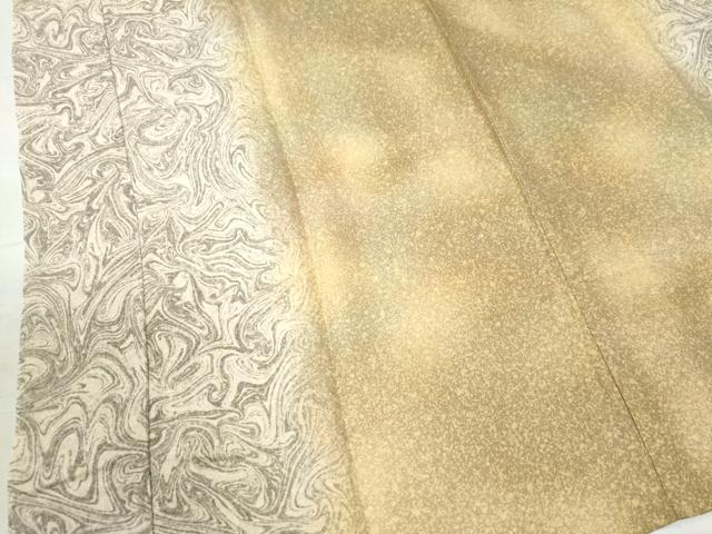 平和屋着物●長襦袢 無双仕立て 墨流し文様 暈し染め 正絹 逸品 CAAW7804yc