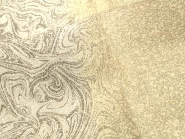 平和屋着物●長襦袢 無双仕立て 墨流し文様 暈し染め 正絹 逸品 CAAW7804yc