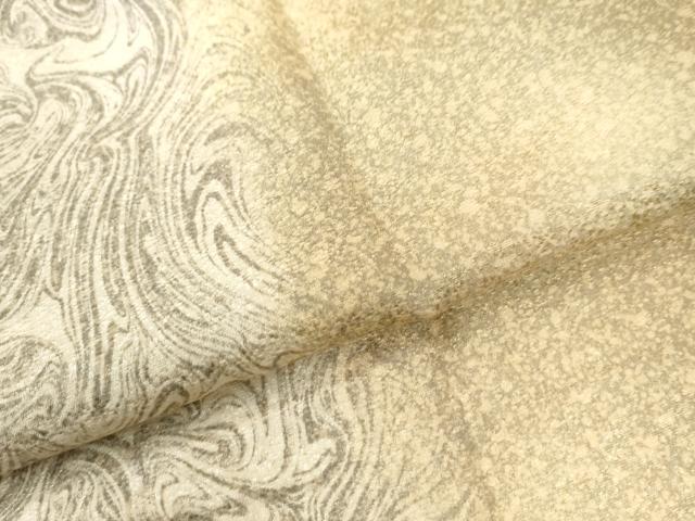 平和屋着物●長襦袢 無双仕立て 墨流し文様 暈し染め 正絹 逸品 CAAW7804yc