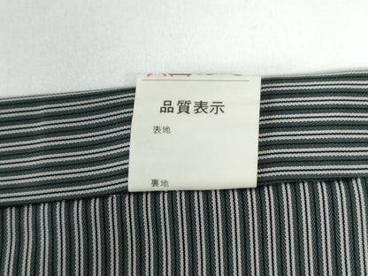 平和屋着物●男性　本場神代仙台平　馬乗り袴　縞　正絹　逸品　CAAW7848yc