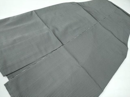 平和屋着物●男性　本場神代仙台平　馬乗り袴　縞　正絹　逸品　CAAW7848yc