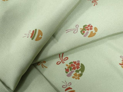 平和屋着物●長襦袢　袷　鈴　正絹　逸品　未使用　CAAW7887yc