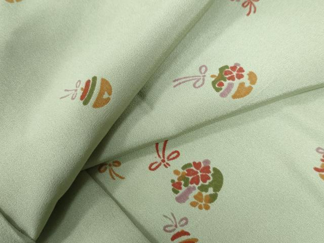 平和屋着物●長襦袢　袷　鈴　正絹　逸品　未使用　CAAW7887yc