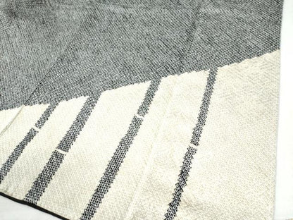 平和屋着物●訪問着 総刺繍 総絞り 竹並び枝花文 黒地 金糸 正絹 逸品 未使用 CAAW7891yc