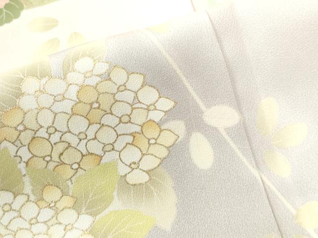 平和屋着物●訪問着　刺繍　牡丹菊花文　暈し染め　金彩　正絹　逸品　未使用　CAAW7894yc