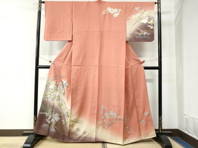 平和屋着物●訪問着 辻が花 暈し染め 金銀彩 正絹 逸品 CAAW7910yc
