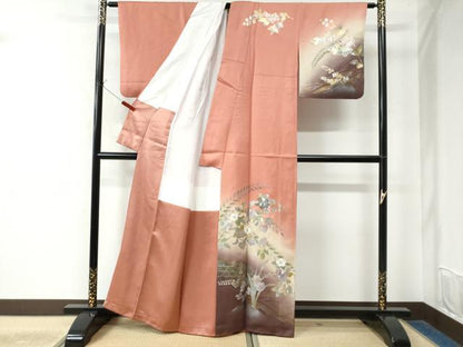 平和屋着物●訪問着 辻が花 暈し染め 金銀彩 正絹 逸品 CAAW7910yc