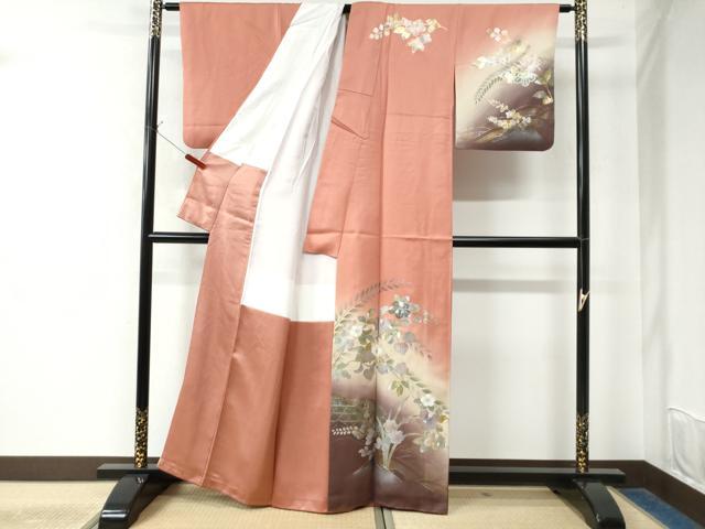 平和屋着物●訪問着 辻が花 暈し染め 金銀彩 正絹 逸品 CAAW7910yc