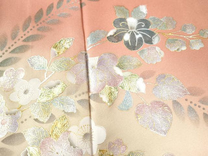 平和屋着物●訪問着 辻が花 暈し染め 金銀彩 正絹 逸品 CAAW7910yc