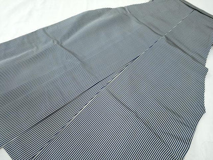 平和屋着物●男性　馬乗り袴　縞　正絹　逸品　CAAW7911yc