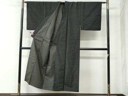 平和屋着物●男性 紬 色無地 蝋色 正絹 逸品 CAAW7923yc