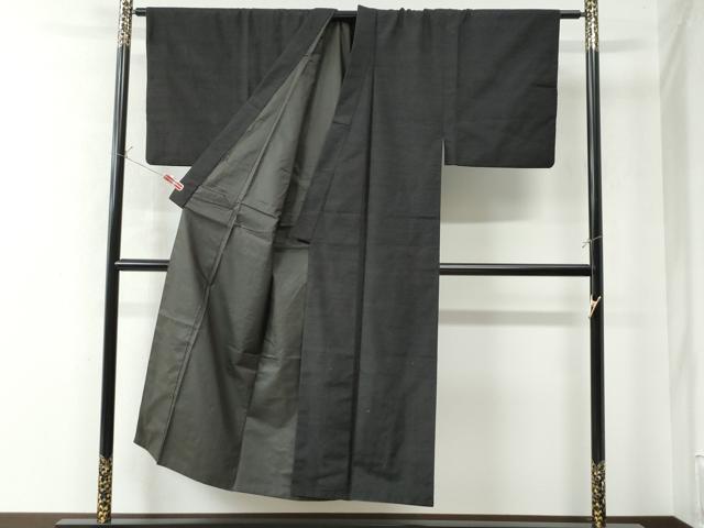 平和屋着物●男性 紬 色無地 蝋色 正絹 逸品 CAAW7923yc