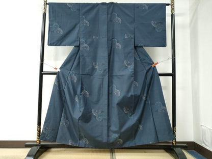 平和屋着物●本場大島紬 9マルキ 源氏車 さが美扱い 正絹 逸品 CAAW7938yc