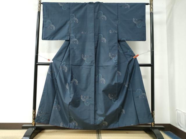 平和屋着物●本場大島紬 9マルキ 源氏車 さが美扱い 正絹 逸品 CAAW7938yc
