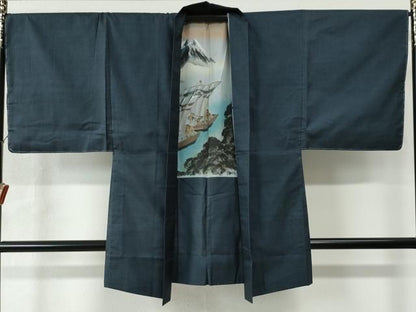 平和屋着物●男性　本場大島紬　アンサンブル　100亀甲　総詰め　正絹　逸品　未使用　CAAW7946yc