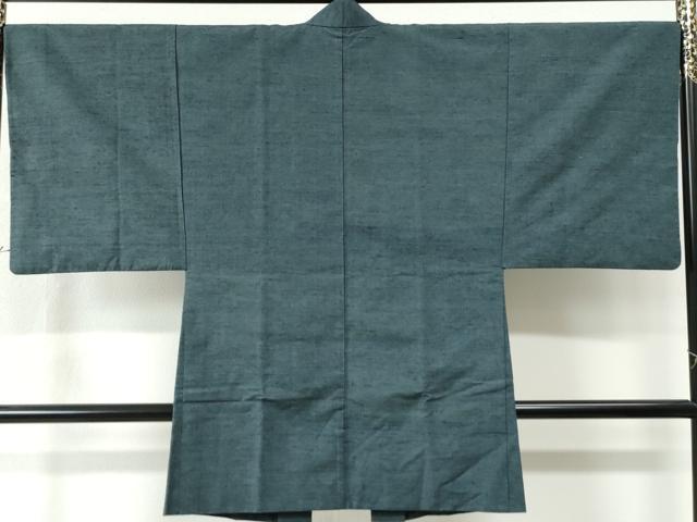 平和屋着物●男性 紬 アンサンブル 色無地 御召茶色 正絹 逸品 CAAW7949yc