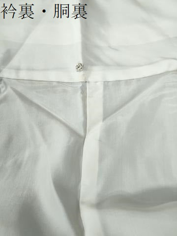 平和屋着物●本場結城紬　重要無形文化財　80亀甲　総詰め　黒地　正絹　逸品　CAAW7961yc