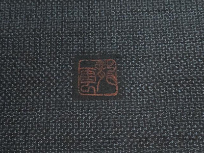平和屋着物●訪問着　紬地　作家物　雲重ね吉祥花文　正絹　逸品　未使用　CAAW7971yc