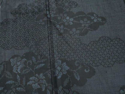 平和屋着物●訪問着　紬地　作家物　雲重ね吉祥花文　正絹　逸品　未使用　CAAW7971yc