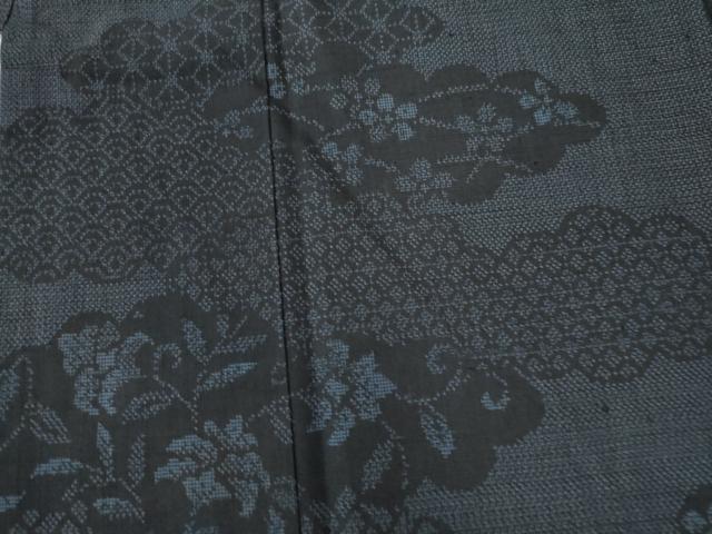 平和屋着物●訪問着　紬地　作家物　雲重ね吉祥花文　正絹　逸品　未使用　CAAW7971yc