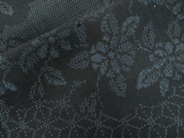 平和屋着物●訪問着　紬地　作家物　雲重ね吉祥花文　正絹　逸品　未使用　CAAW7971yc