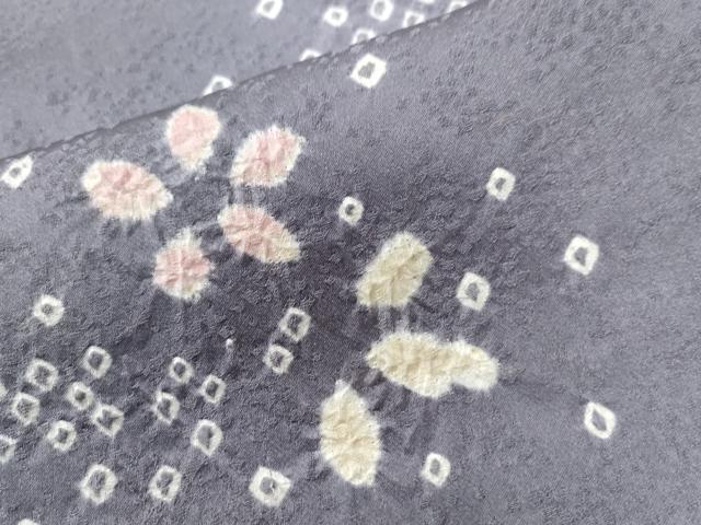 平和屋着物●訪問着 絞り 刺繍 短冊草花文 金彩 正絹 逸品 CAAW7982yc