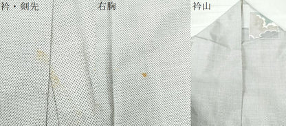 平和屋着物●本場大島紬　白大島　7マルキ　色紙重ね雲取り文　正絹　逸品　CAAW7992yc