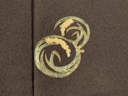 平和屋着物●訪問着 草花丸文 暈し染め 金彩 正絹 逸品 CAAW8035yc
