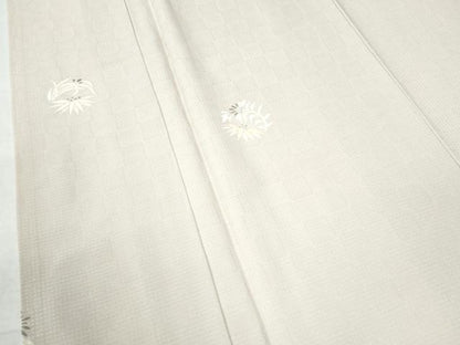 平和屋着物●上質な小紋　草花丸文　正絹　逸品　CAAW8041yc