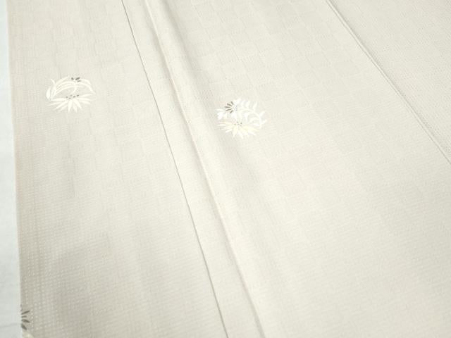 平和屋着物●上質な小紋　草花丸文　正絹　逸品　CAAW8041yc