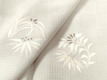 平和屋着物●上質な小紋　草花丸文　正絹　逸品　CAAW8041yc