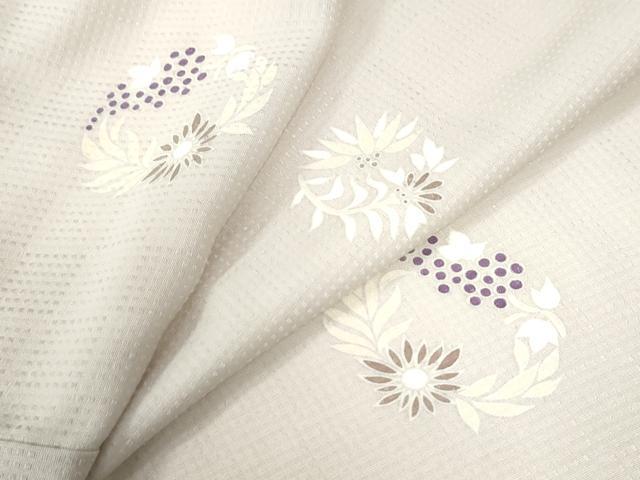 平和屋着物●上質な小紋　草花丸文　正絹　逸品　CAAW8041yc