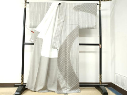 平和屋着物●創業明治元年、京の老舗【小糸染芸】 小糸敏夫 訪問着 立波菱文 暈し染め やまと誂製 正絹 逸品 CAAW8066yc