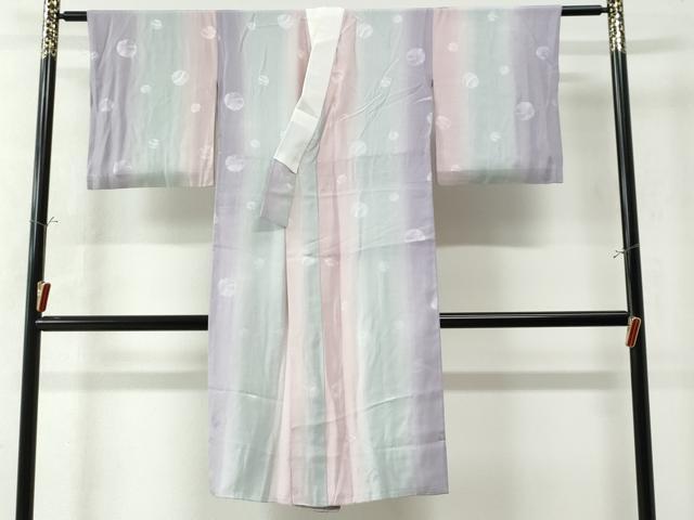 平和屋着物●長襦袢 袷 鈴地紋 暈し染め 正絹 逸品 CAAW8086yc
