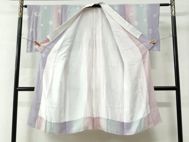 平和屋着物●長襦袢 袷 鈴地紋 暈し染め 正絹 逸品 CAAW8086yc