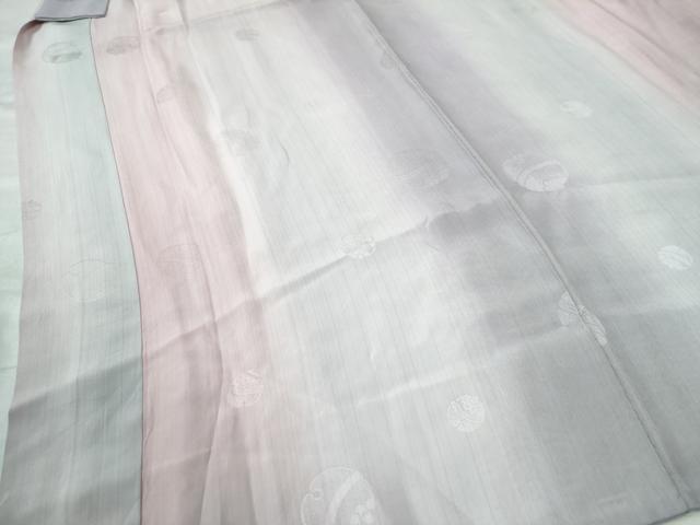 平和屋着物●長襦袢 袷 鈴地紋 暈し染め 正絹 逸品 CAAW8086yc