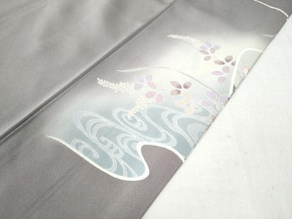 平和屋着物●豪華色留袖 作家物 駒刺繍 流水色紙草花文 暈し染め 金彩 正絹 逸品 CAAW8090yc