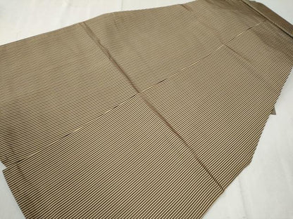 平和屋着物●男性　馬乗り袴　縞　正絹　逸品　CAAW8106yc