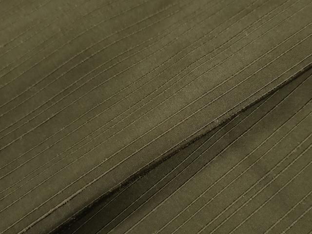 平和屋着物●男性　馬乗り袴　紬地　色無地　海松茶色　正絹　逸品　CAAW8117yc