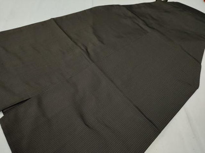 平和屋着物●男性　馬乗り袴　縞　正絹　逸品　CAAW8119yc