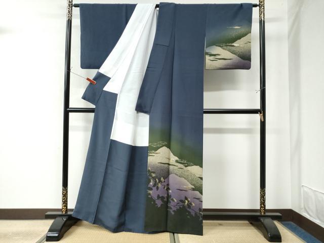 平和屋着物○訪問着 作家物 一世風美 遠山枝葉文 暈し