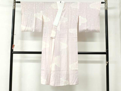 平和屋着物●長襦袢　無双仕立て　雲取り舞桜地紋　正絹　逸品　CAAW8160yc