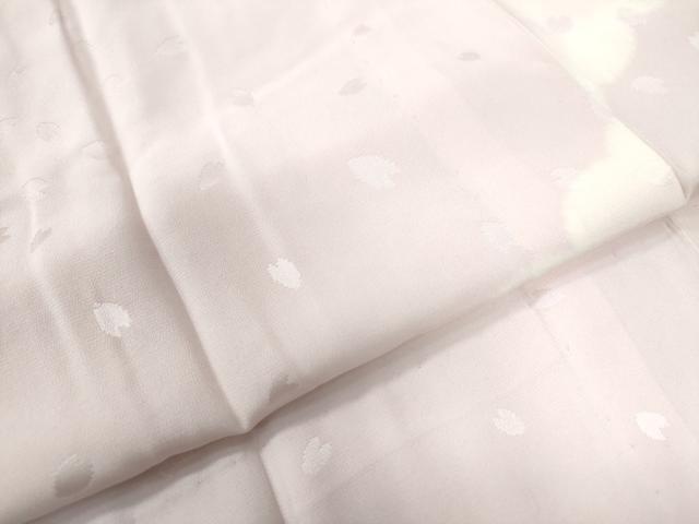 平和屋着物●長襦袢　無双仕立て　雲取り舞桜地紋　正絹　逸品　CAAW8160yc