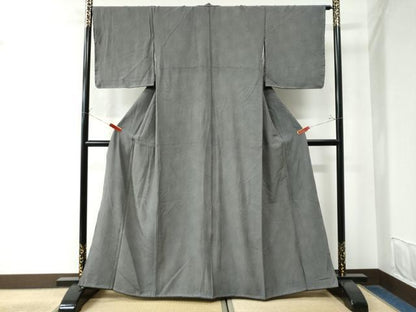 平和屋着物●江戸小紋　鮫小紋柄　黒地　正絹　逸品　未使用　CAAW8165yc