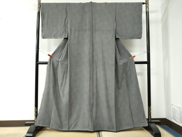 平和屋着物●江戸小紋　鮫小紋柄　黒地　正絹　逸品　未使用　CAAW8165yc