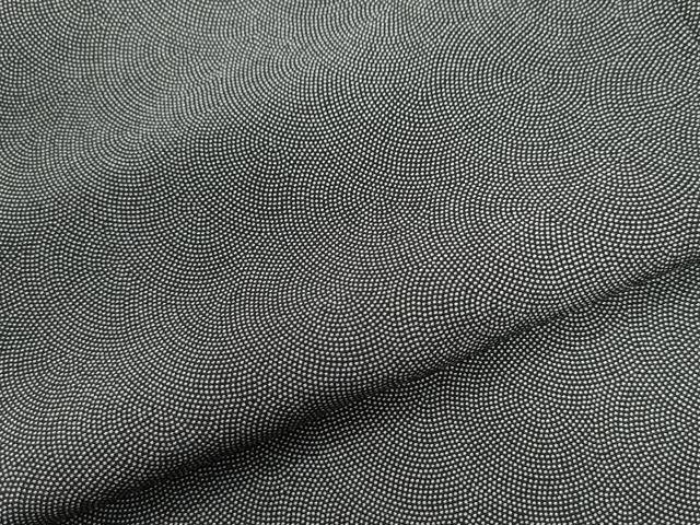 平和屋着物●江戸小紋　鮫小紋柄　黒地　正絹　逸品　未使用　CAAW8165yc