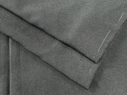 平和屋着物●江戸小紋　鮫小紋柄　黒地　正絹　逸品　未使用　CAAW8165yc