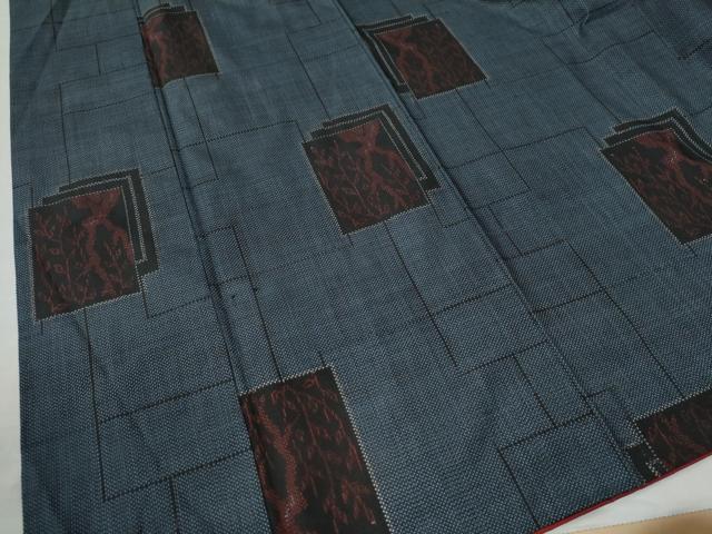 平和屋着物●本場大島紬　7マルキ　色紙重ね吉祥文　正絹　逸品　CAAW8226yc