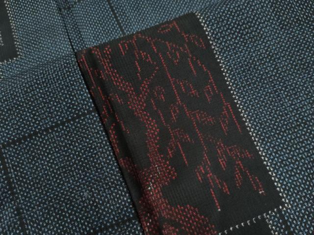 平和屋着物●本場大島紬　7マルキ　色紙重ね吉祥文　正絹　逸品　CAAW8226yc