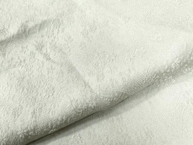 平和屋着物●本加賀友禅作家 柿本市郎監修 色無地 松竹梅花地紋 白鼠色 正絹 逸品 未使用 CAAW8245yc
